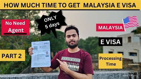 malaysia evisa processing time